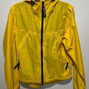 Sierra Designs Activent Men's Full Zip Waterproof Hooded Jacket Yellow Size S